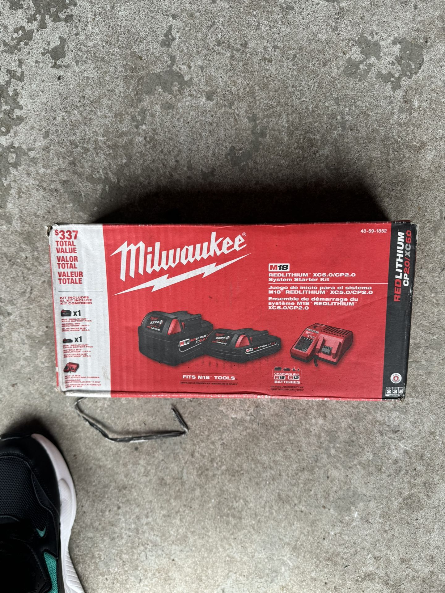 Milwaukee M18 Battery Set 