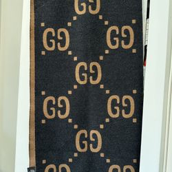 Gucci Wool&Silk Blend Jacquard Scarf
