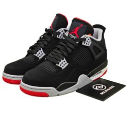 Air Jordan 4 Retro Bred Sneakers