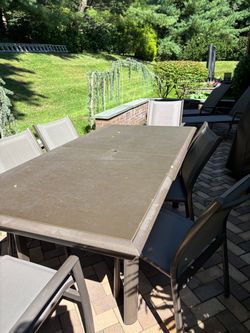 Outdoor Patio Dining Table and Chairs Set