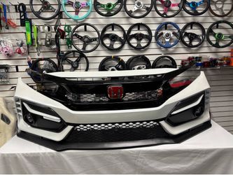 2016-2021 Honda Civic Type R style Bumper  2dr. 4dr painted pearls White Regular sedan  Hathacback  Coupe  (Won’t fit Real Type R)