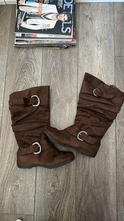 Brown Suede Boots