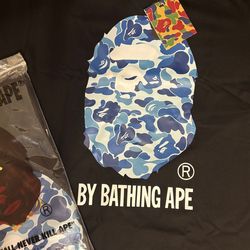 Blue bape shirt