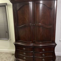 Armoire - Ashley furniture mahogany 