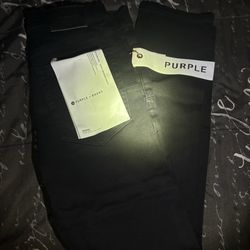 Black Purple Jeans