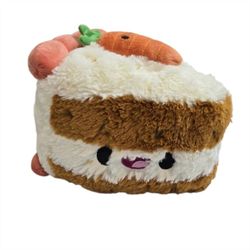 Squishable Mini Comfort Food Carrot Cake Slice 8” Plush Stuffed Toy Desert Cute