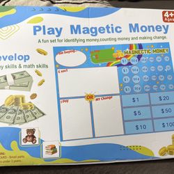 60 PCS Magnetic Money for Kids for Learning, Math Manipulatives, Learning & Education Toys for Classroom, Pretend Play, Math Games for Toddler, Teache
