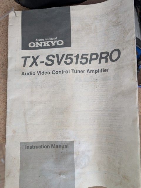 Onkyo TX-SV515PRO Audio/Video Controller Tuner Amplifier