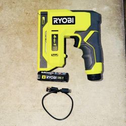 RYOBI 4-in-1 Cordless Stapler/Nailer Kit w/ 3.0 Ah Battery & Charging Cable New