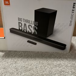 JBL BAR 2.1 deep bass soundbar + Roku streaming stick plus