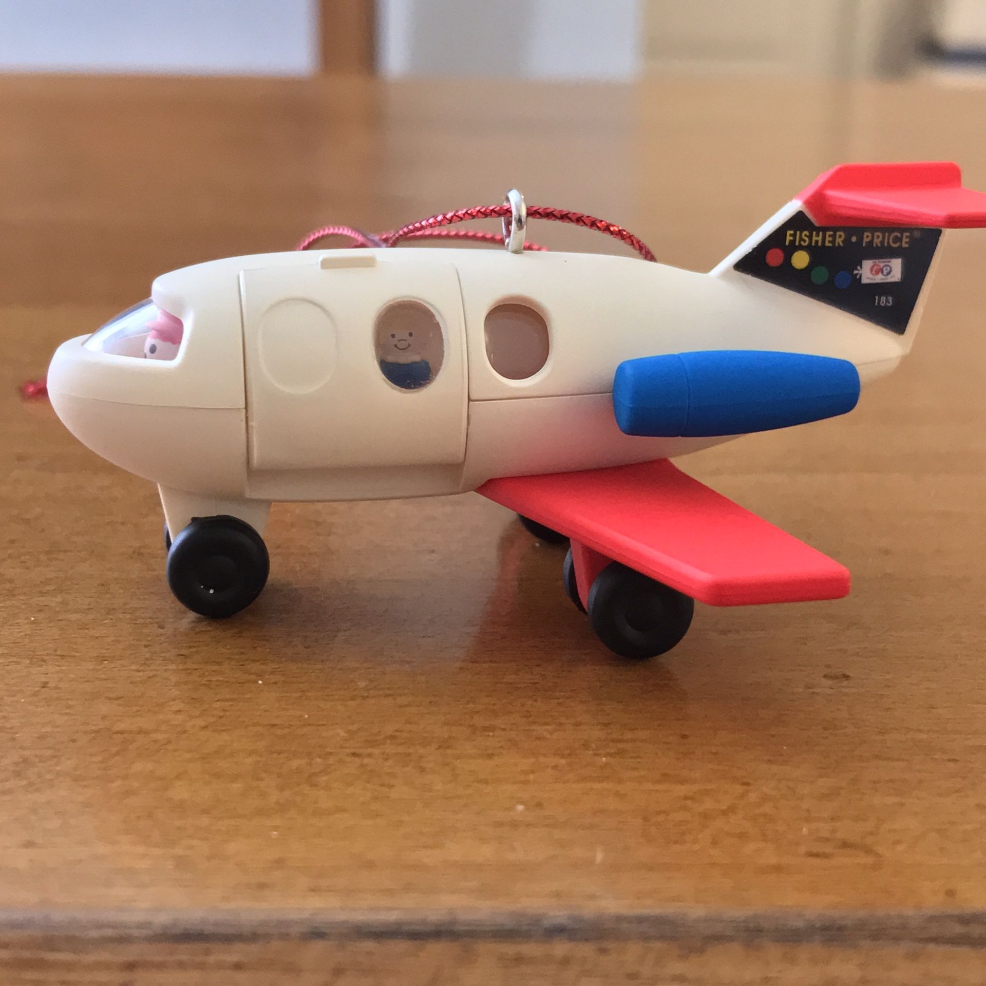 Fisher-Price Play Family Fun Jet 2010 Tree Ornament Hallmark Keepsake Christmas Tree Ornament