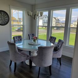 Marble Dining Table 60"