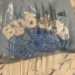 Baby Blue Spider Hoodie Size-Medium 