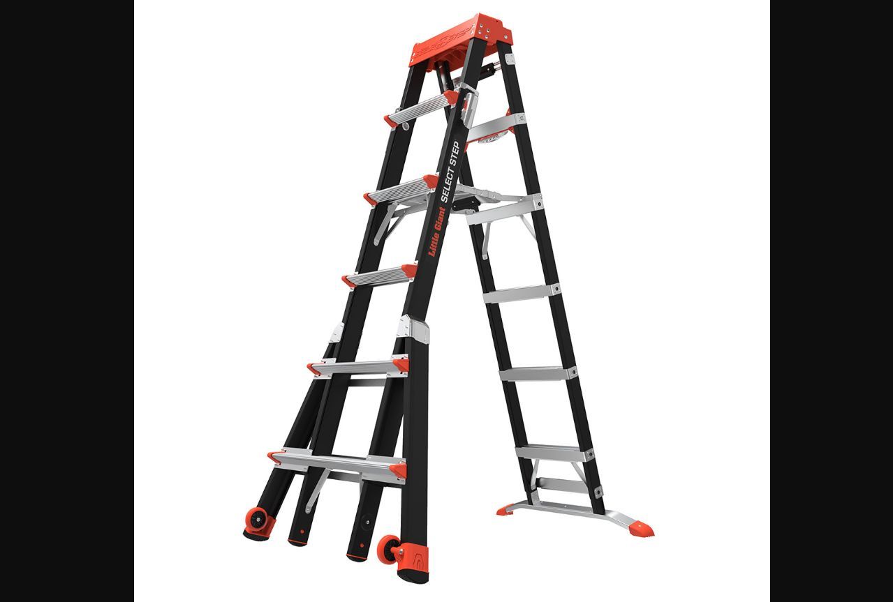 NEW! LITTLE GIANT Select Step 6′-10′ Fiberglass Stepladder Model #ANSI