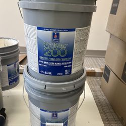 I'm selling two 5-gallon buckets. Dover white eggshell, $80 each.