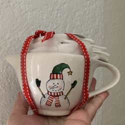 RaeDunn Snowman MCs With Handles