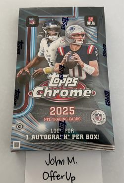 2025 Topps Chrome Football NFL Hobby Box NEW/SEALED