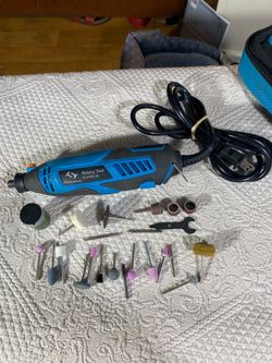 Variable speed rotary tool,case bits