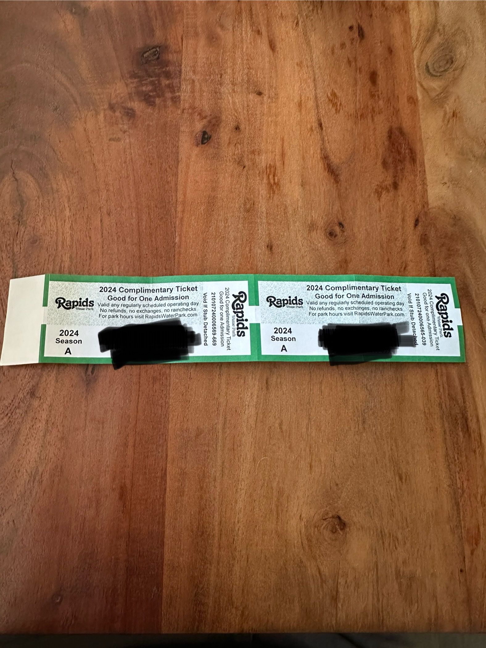 Rapids Waterpark Admission Tickets