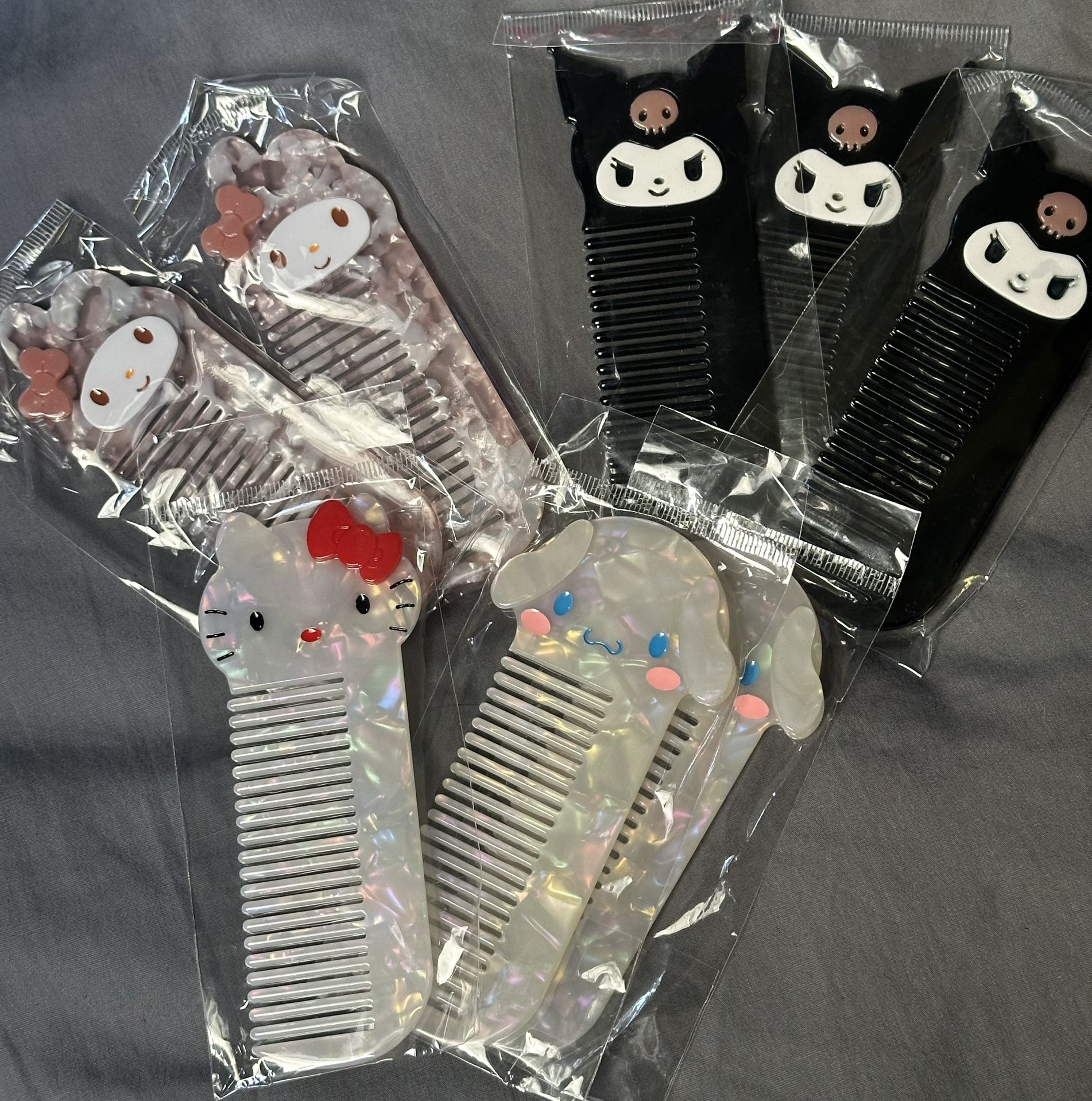 Sanrio Hard Acrylic Hair Combs