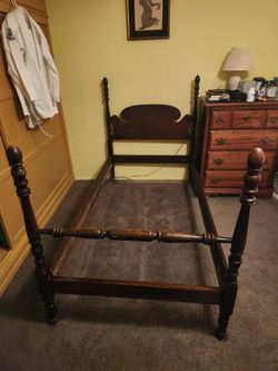 Vintage Wood Bed Frame