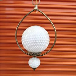 Retro Light Ceilings Fixture White Bubble Glass, Vintage Bronze - Double Globe Style  