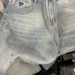 Aelfric Eden Rhinestone Baggy Jeans