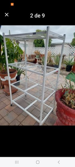 ORIGAMI 4-shelf Folding Storage Rack With wheels