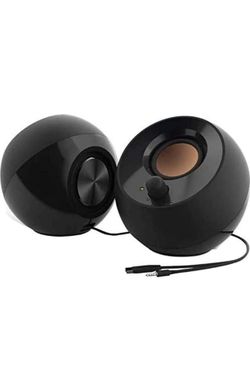 USB-Powered Desktop Speakers with Far-Field Drivers and Passive Radiators for Laptops