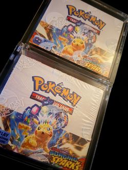 Sealed Pokemon Surging sparks Booster Boxes(2) w/acrylics
