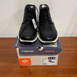 NEW ST JOHN’S BAY BLACK BOOTS 9 1/2 Med 