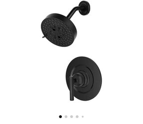 0796: New/ Sealed Shower Trim Kit Matte Black with Shower Head & Handle