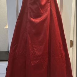 Beautiful Strapless Red Dress