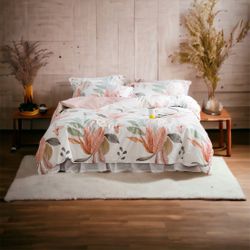 100% cotton duvet cover and Pillow Case  And Sheet 4 Pcs Set 