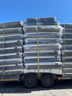 King Size Mattress Pillow Top 12"   New Mattress In A Plastic Sealed.   We offer same day