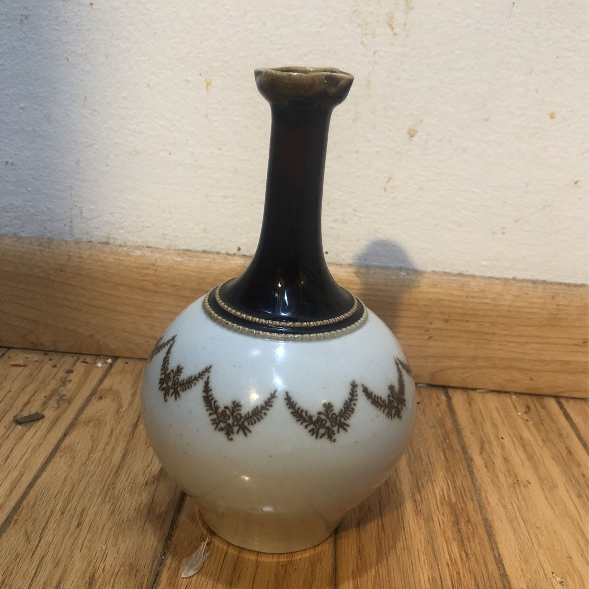 Antique P. Garnier Bottle Pottery Decanter 