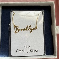 Brooklyn 14k plated necklace