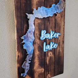 Stainless Steel Baker Lake Plaque 