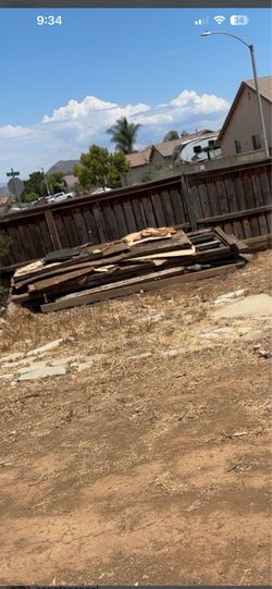Scrap Wood and Lumber Pile