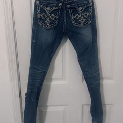 Miss me, embroidered jeans