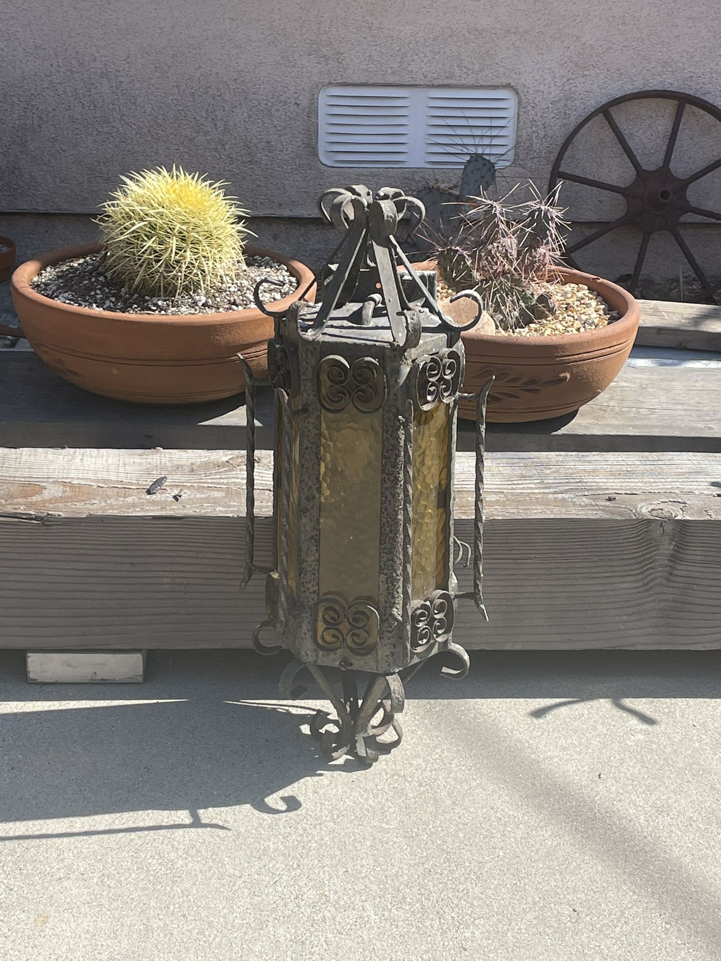 Vintage Wrought Iron Lamp (OBO)