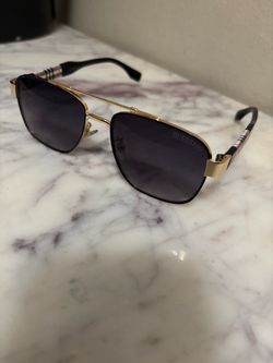 Burberry Aviator Sunglasses Gold Black