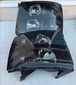 07-13 Chevrolet Silverado Headlights Luces Micas Calaveras Faros Faroles Focos Headlamps Chevy