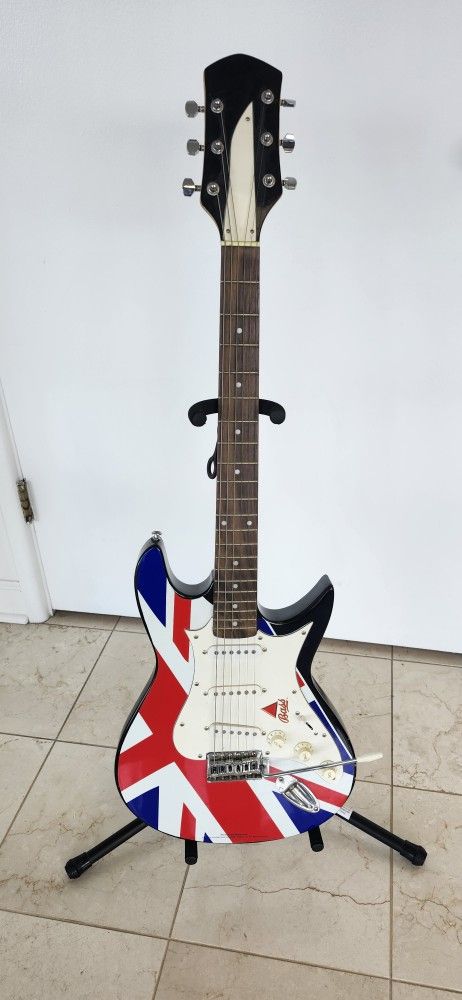 Bass Ale Promotional Guitar Union Jack Graphic