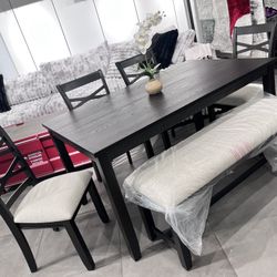 6pc Dining Set 🔥 Take It Home With Only $50 Down 