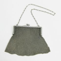 Antique R.Blackinton & Co Sterling Silver Mesh Purse / Handbag
