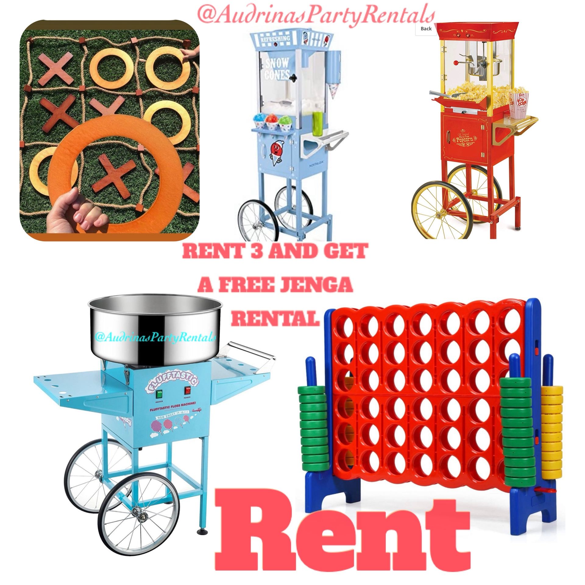 Cotton Candy Machine , Popcorn Machine , Snow Cone Machine