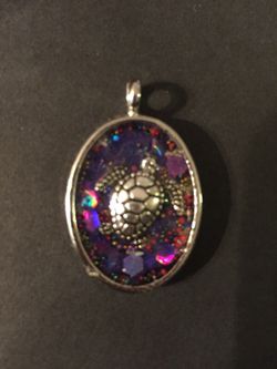 Handmade turtle pendant