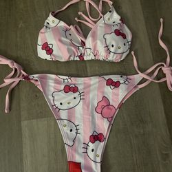 Hello Kitty Bikini One Size New!