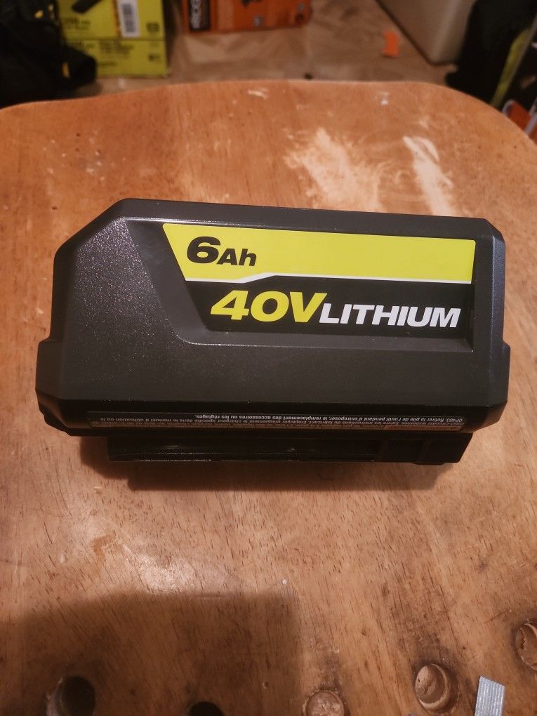 RYOBI 40V High Capacity Lithium 6Ah Battery OP40605VNM